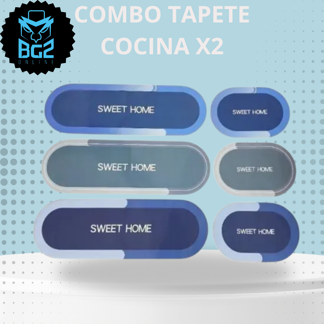 TAPETE PARA COCINA X2 OVALADO